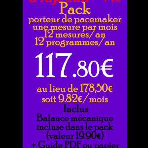 Pack porteur de Pacemaker - 12 mois