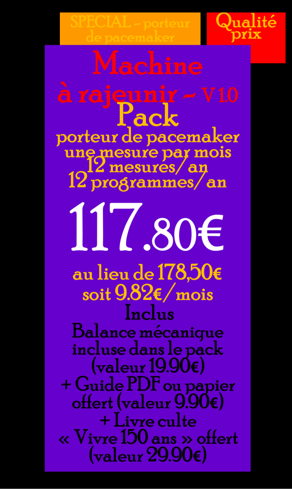 Pack porteur de Pacemaker - 12 mois